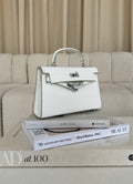 Kels Mini Hand Bag - White Croc