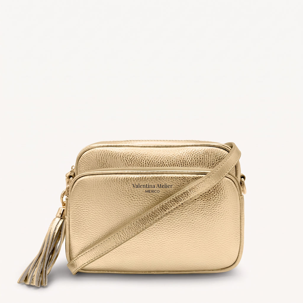 Bolso Cruzado Alba - Dorado