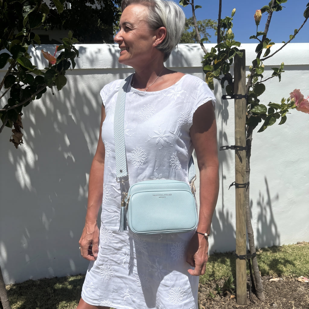 Bolso Cruzado Alba - Azul Cielo
