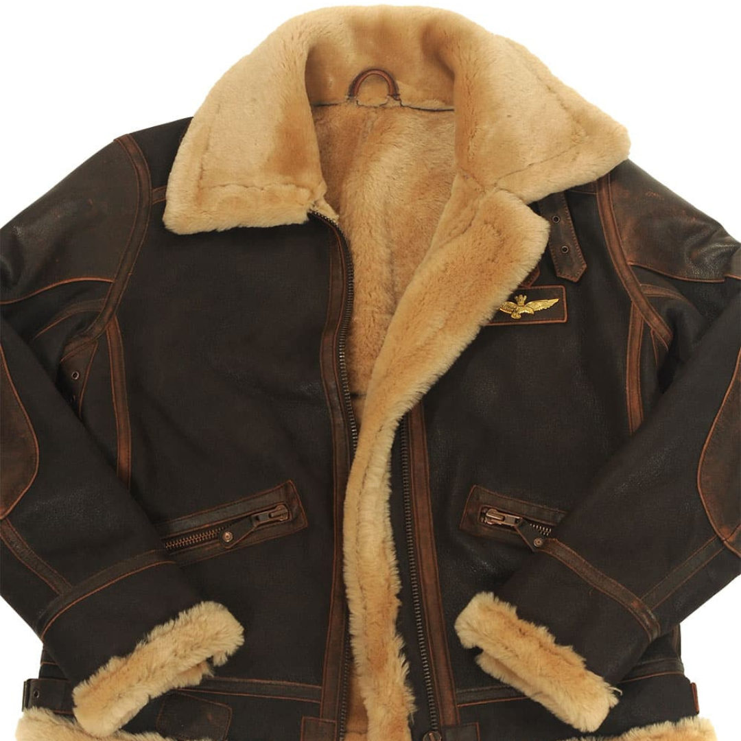 Chaqueta aviador cálida