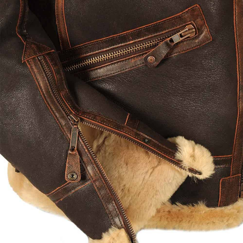 Chaqueta aviador cálida