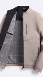 Chaqueta clásica con cremallera