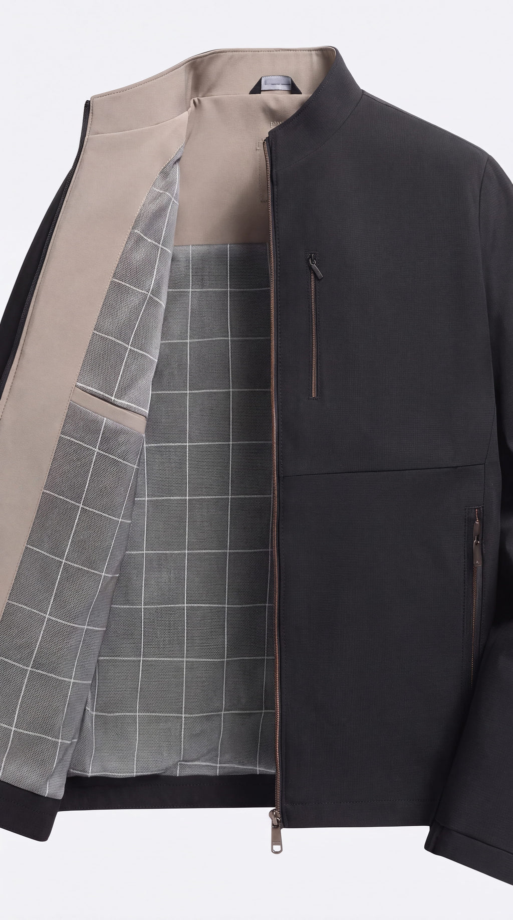 Chaqueta clásica con cremallera