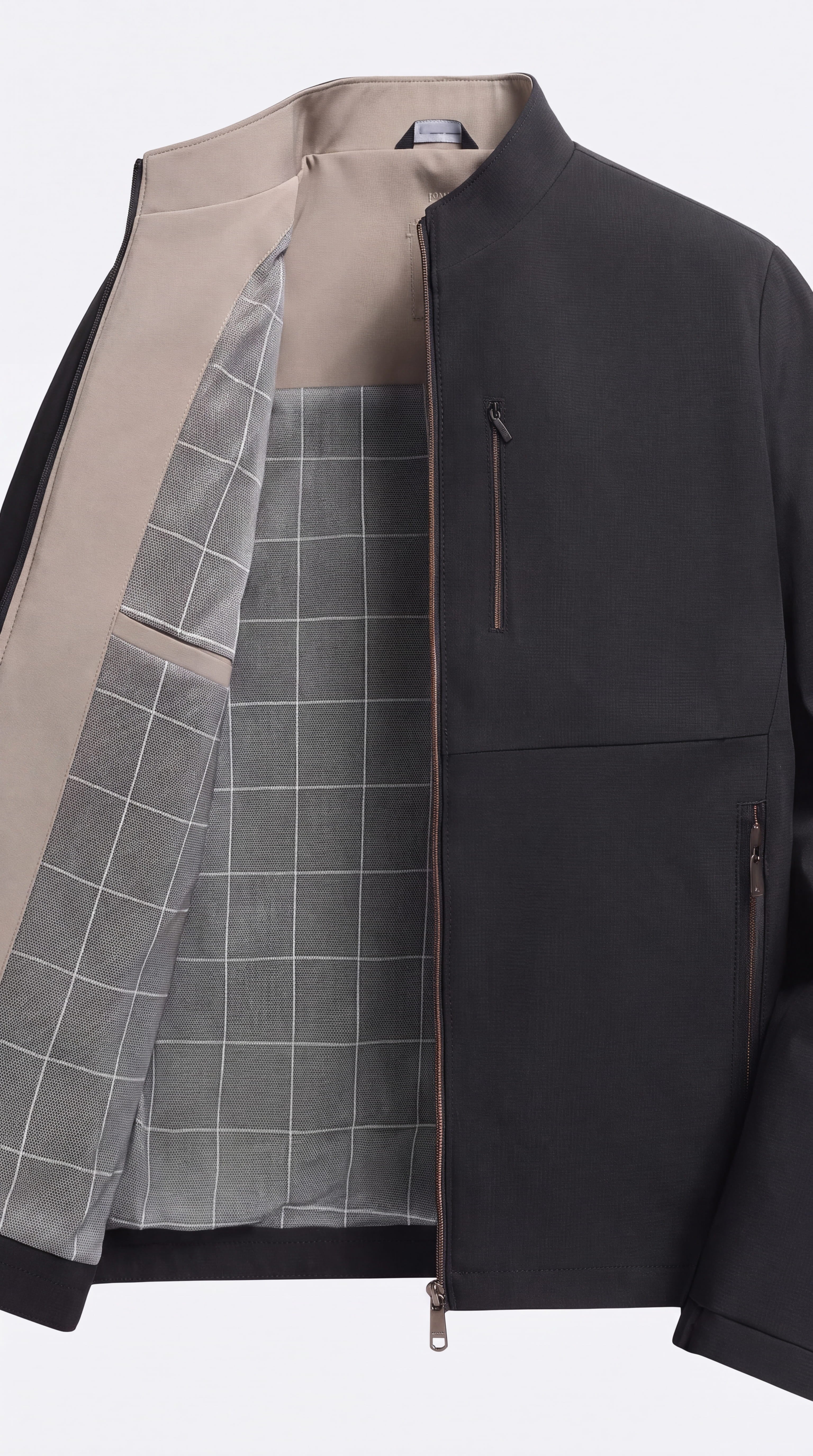 Chaqueta clásica con cremallera