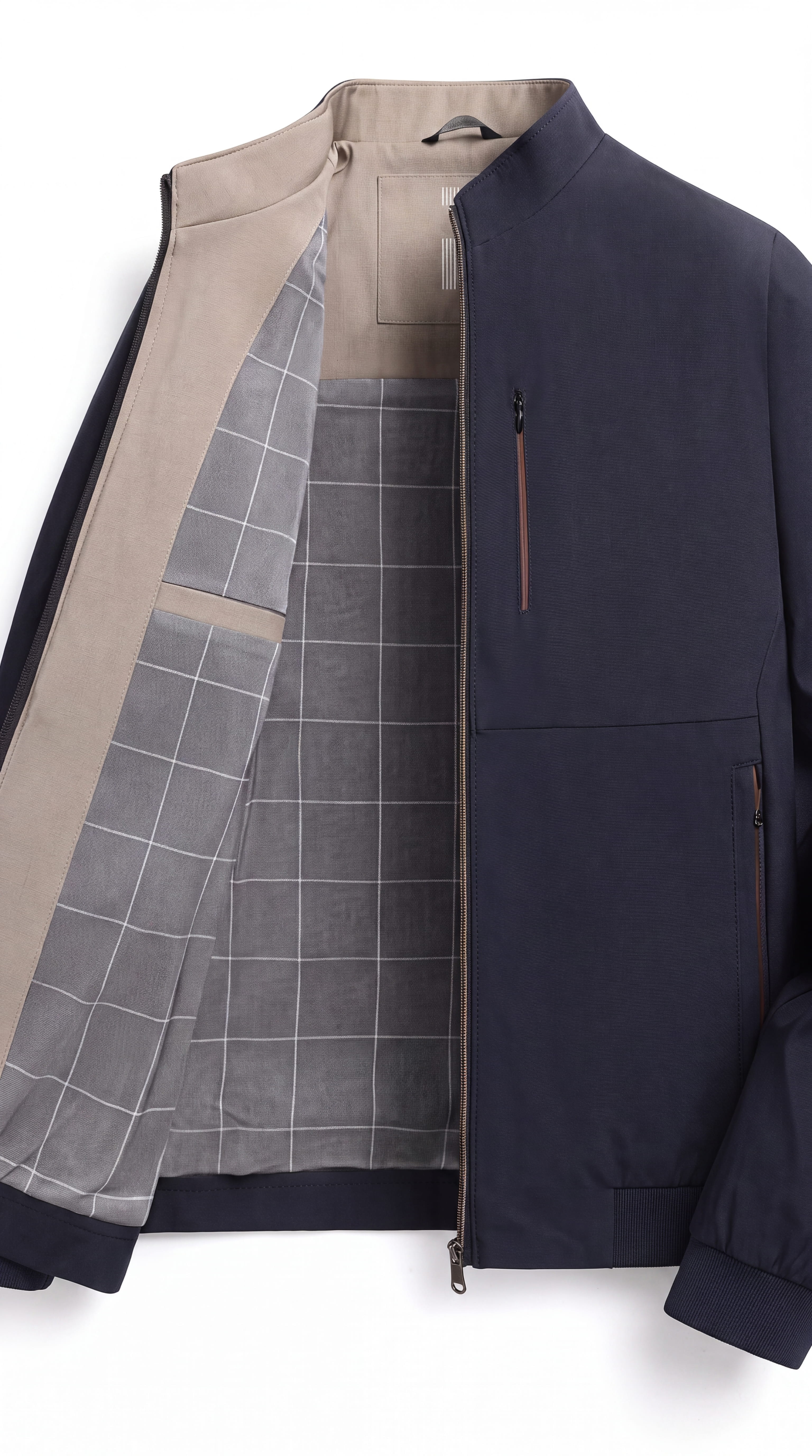 Chaqueta clásica con cremallera