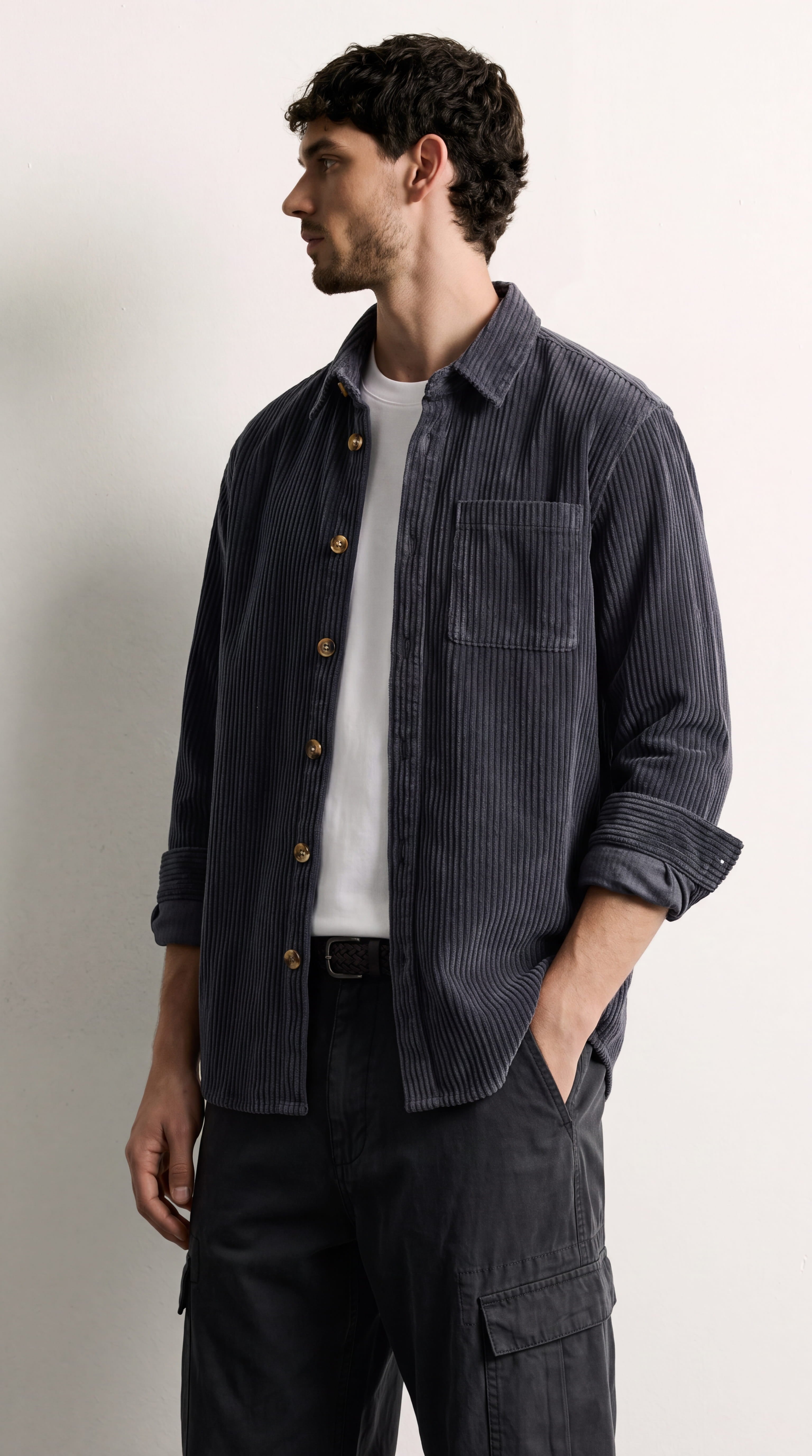 Émile | Elegante camisa de pana