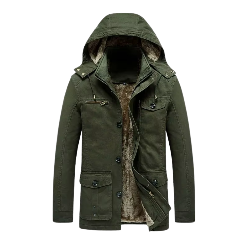 Elegante abrigo de invierno acolchado Premium