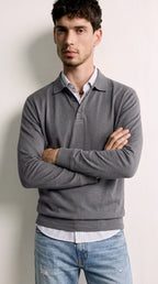 Emiliano | Jersey cuello gris