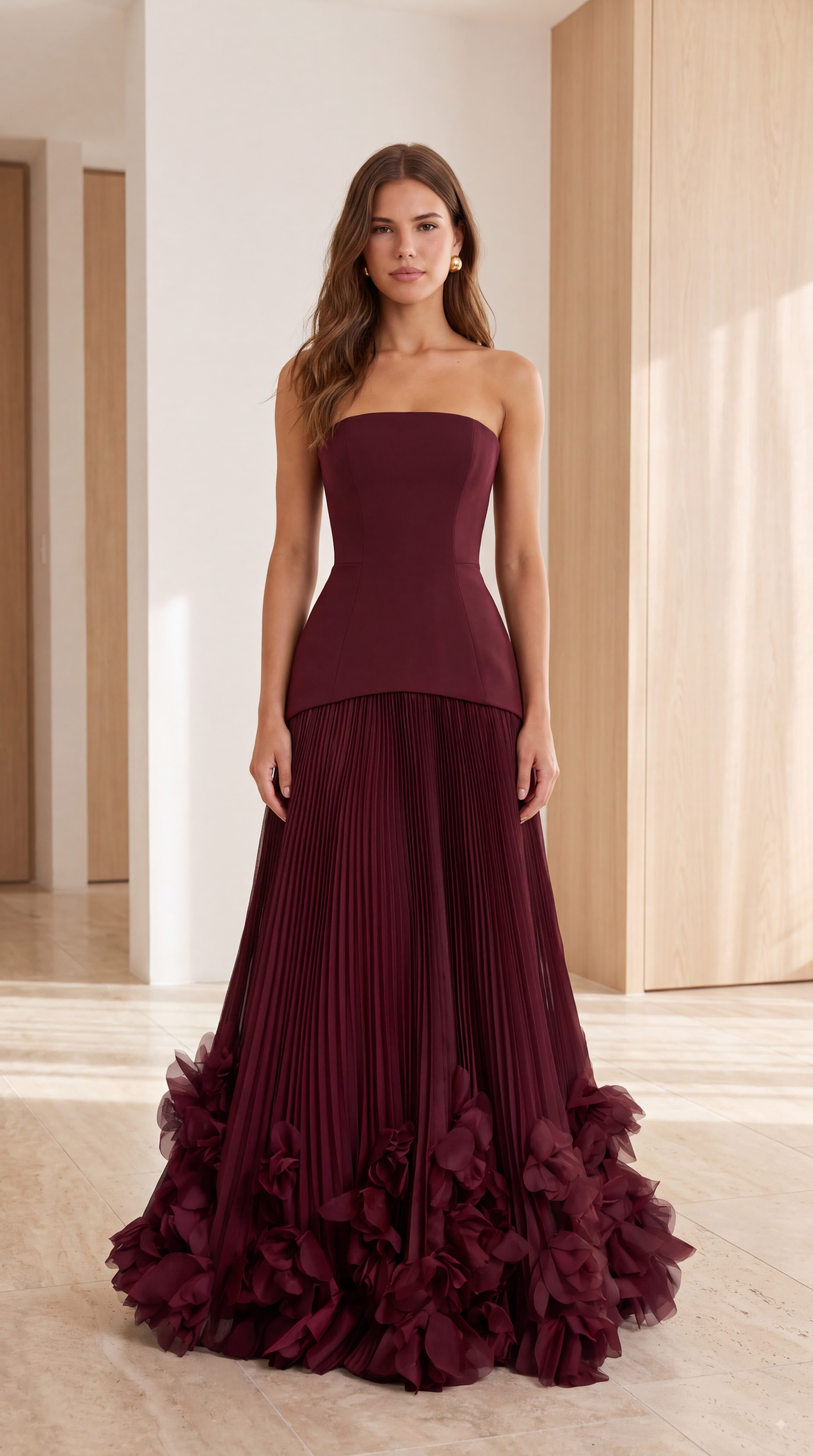 Vestido Seraphina - Laca cereza