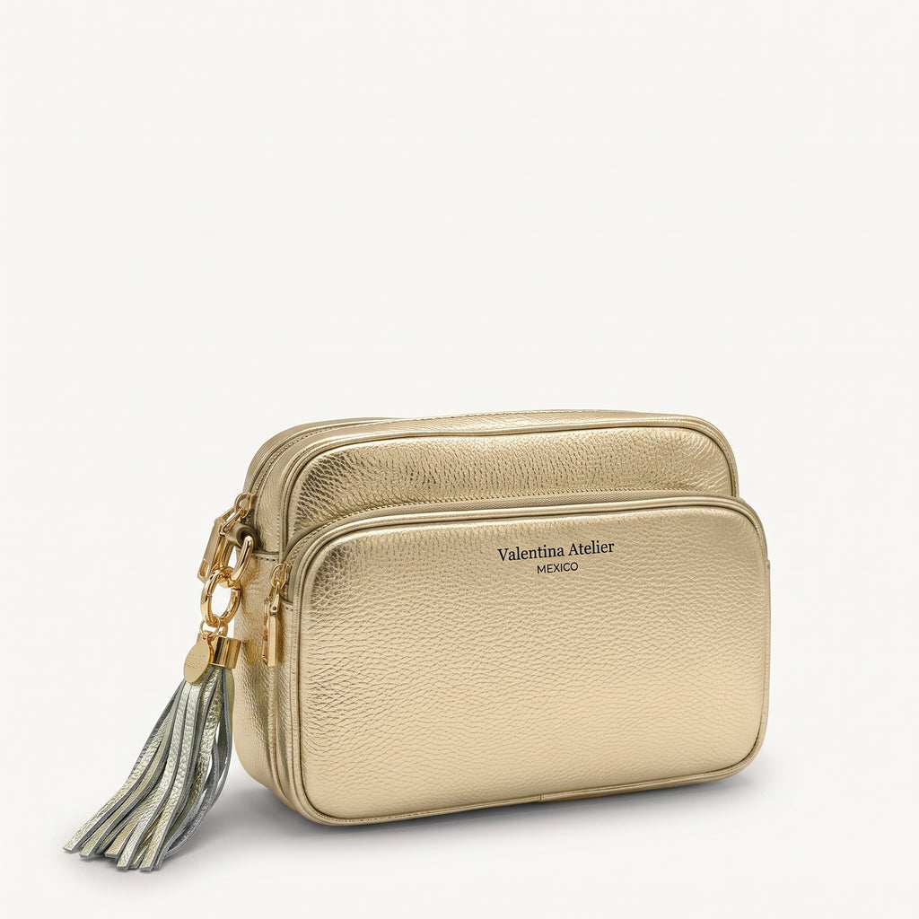 Bolso Cruzado Alba - Dorado