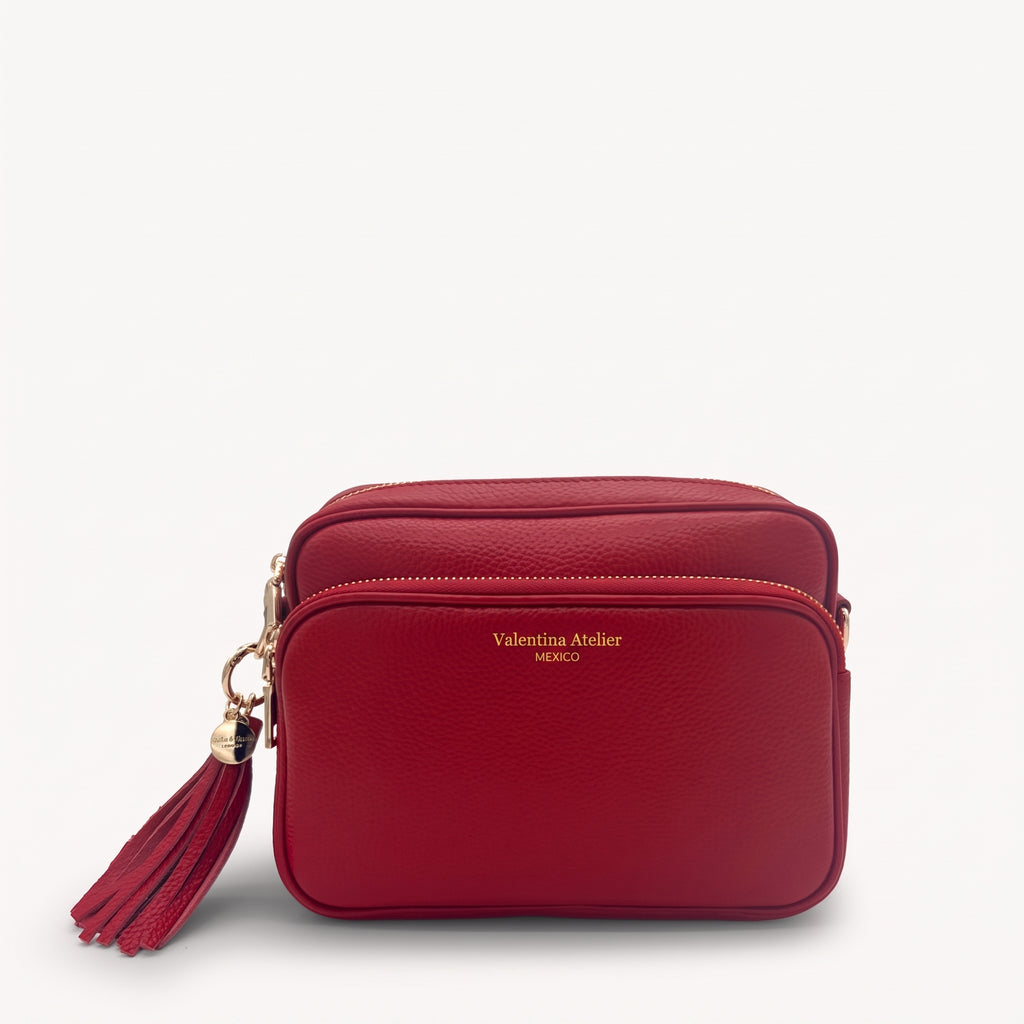 Bolso Cruzado Lyla - Rojo Cereza Intenso
