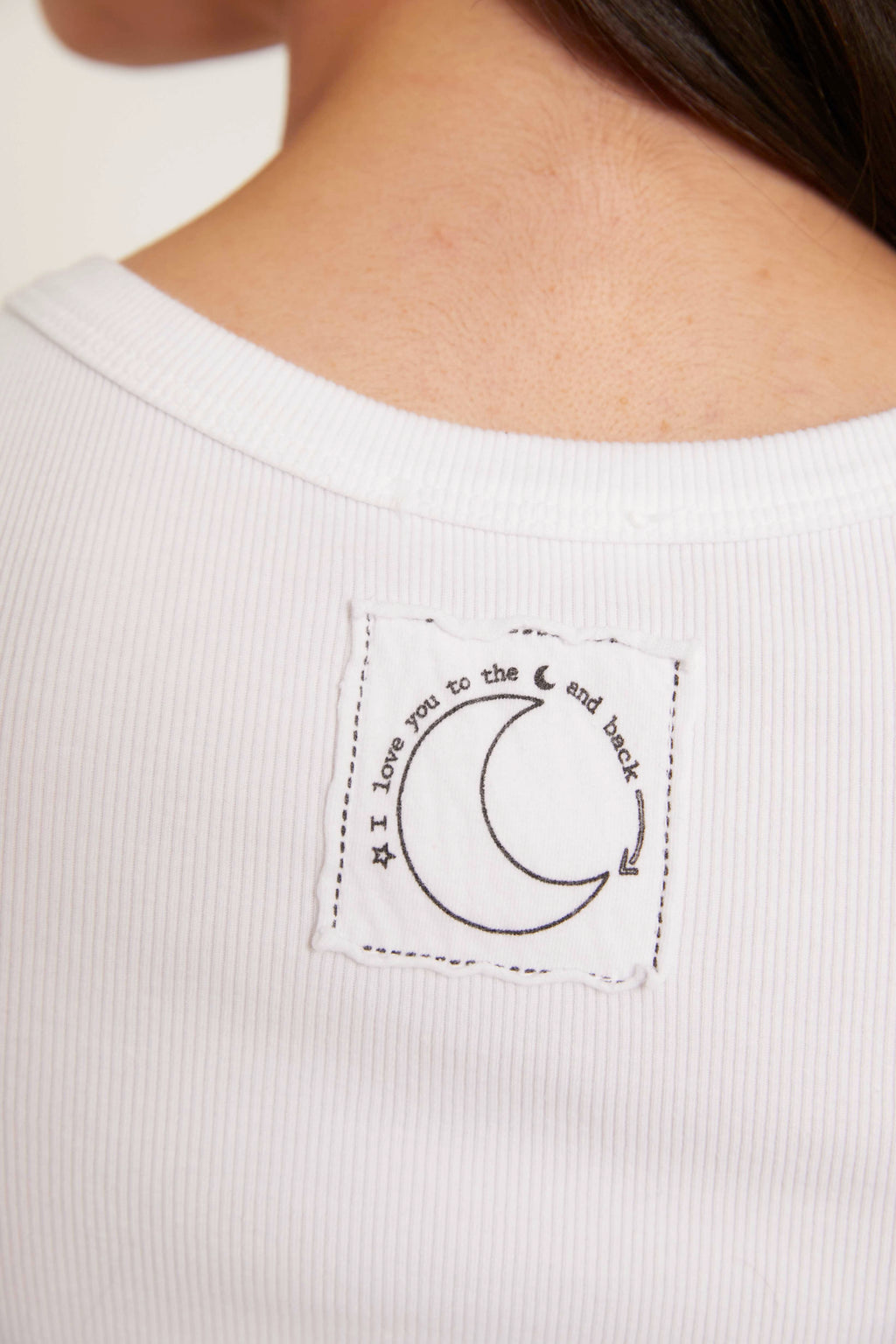 Camiseta canalé tirantes blanco