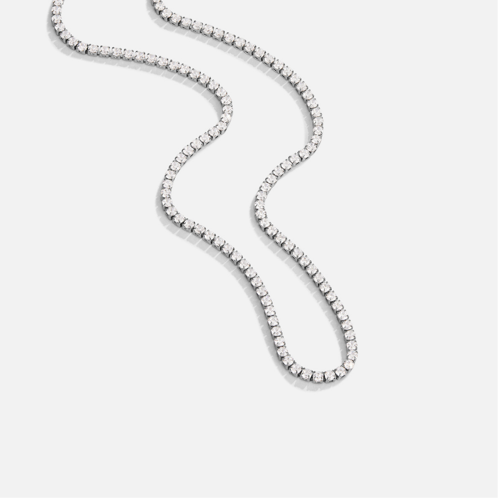 Collar de Cristal Lexi Silber