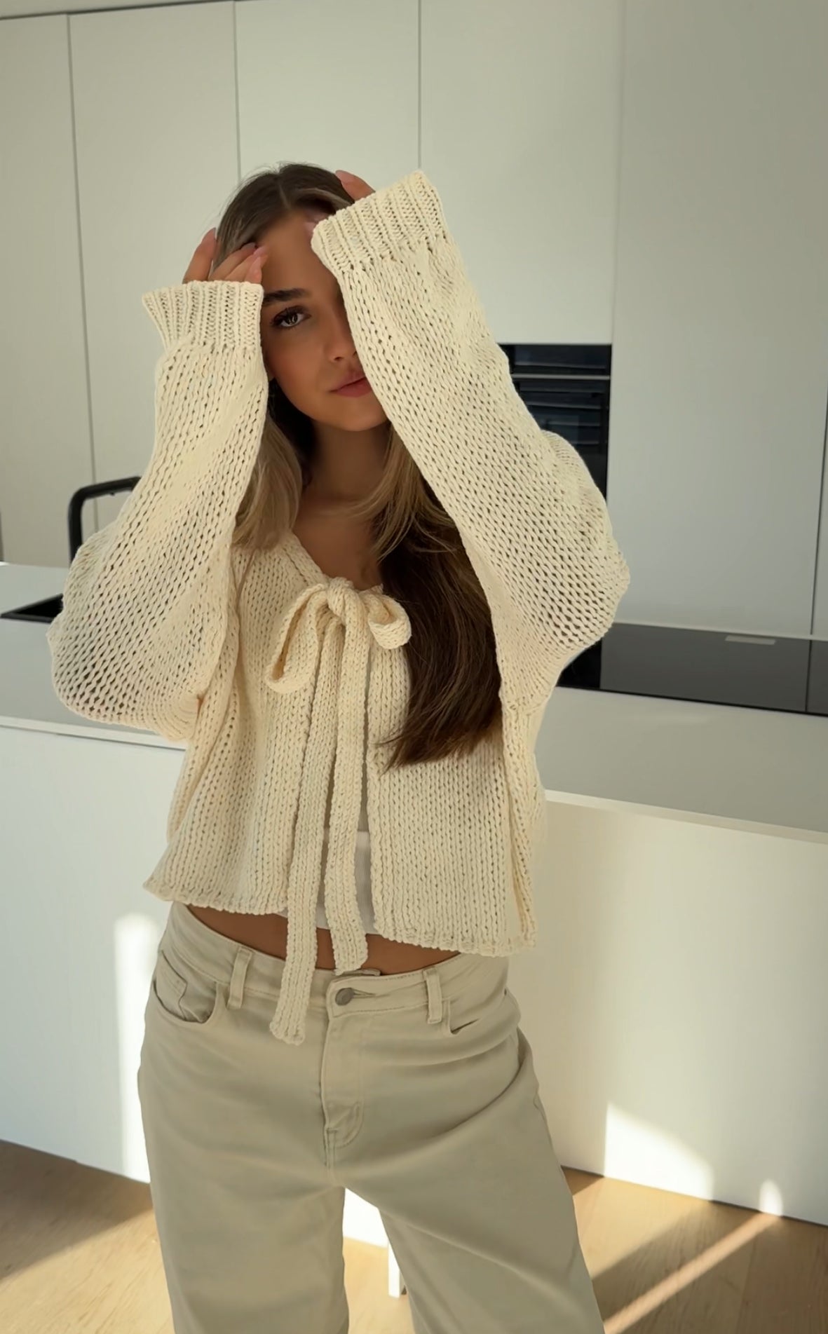 CARDIGÁN CUTE BOW VAINILLA