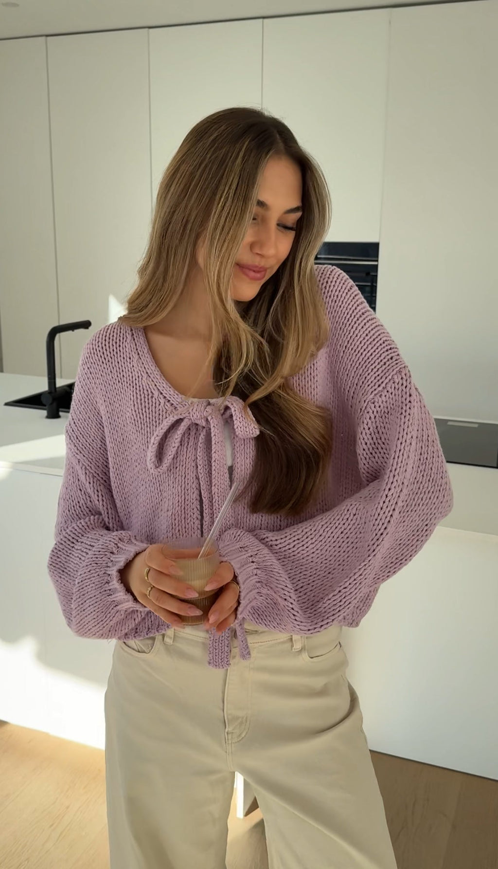 CARDIGÁN CUTE BOW LAVANDA