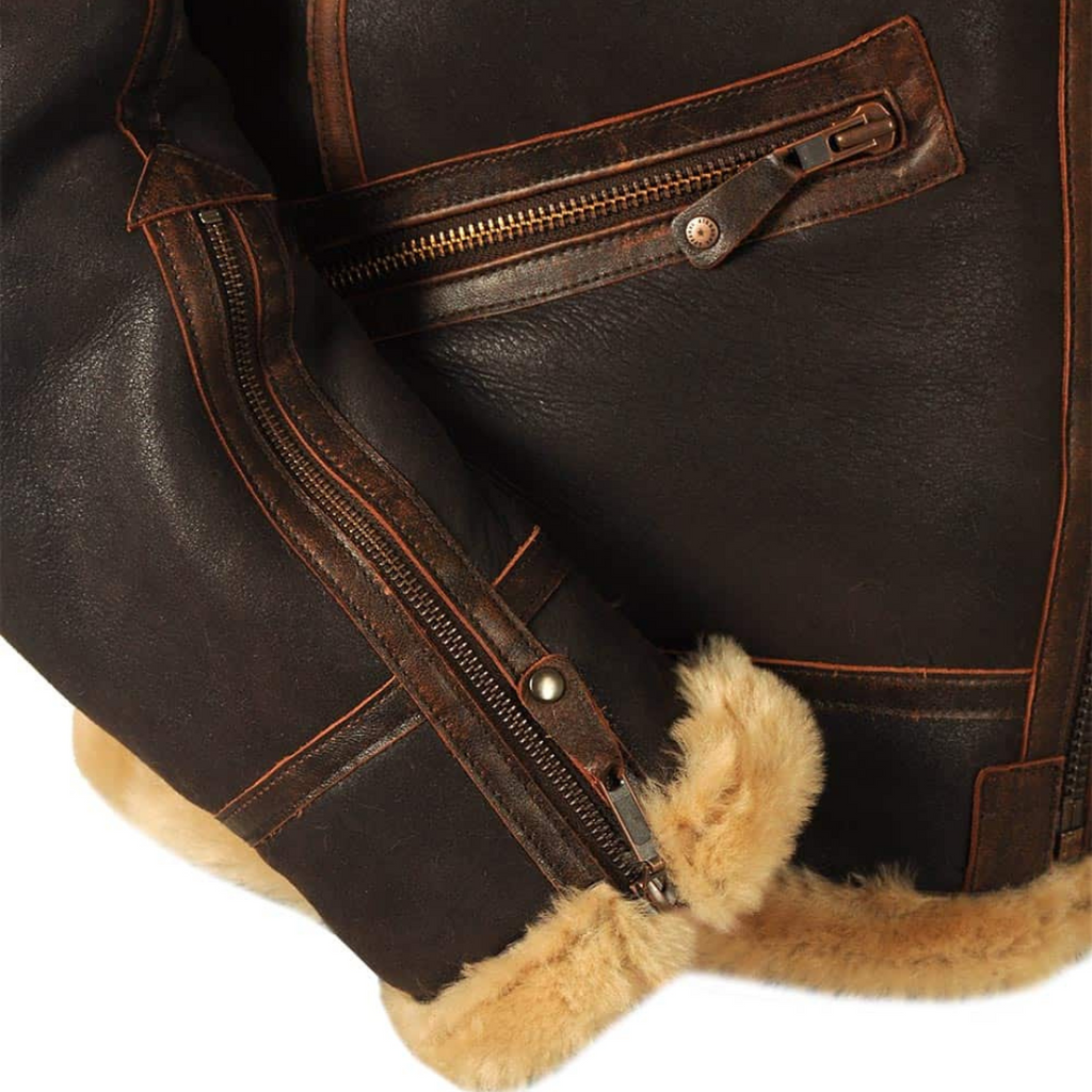 Chaqueta aviador cálida