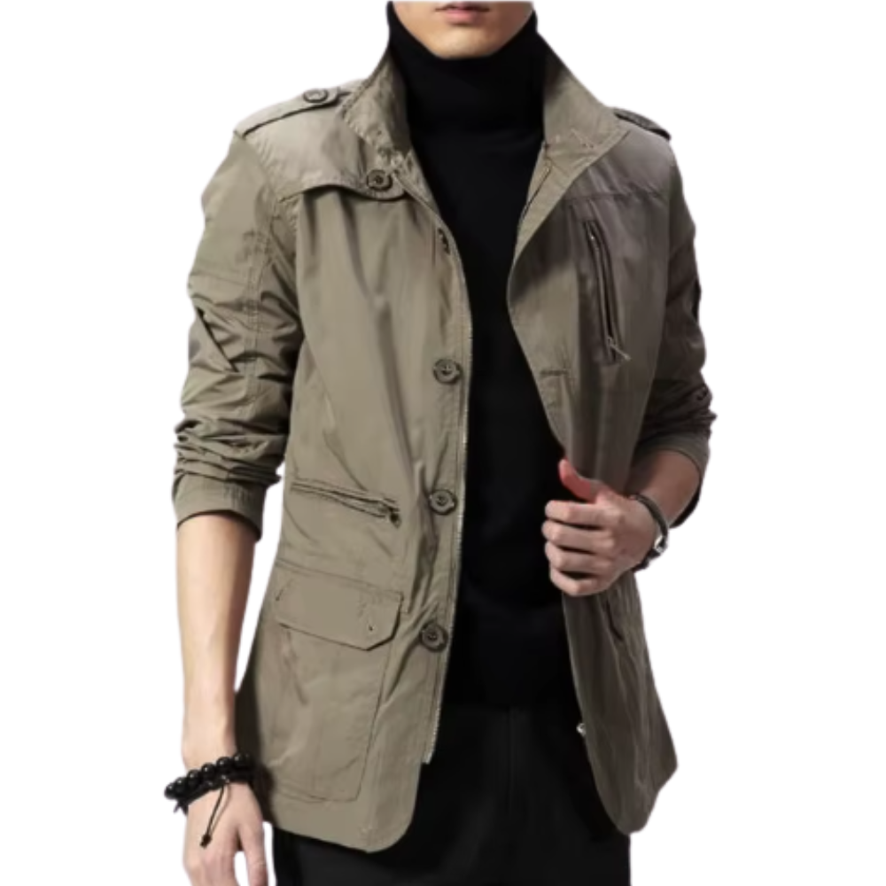 Chaqueta elegante resistente al viento
