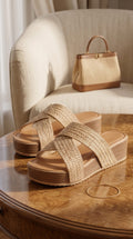 Sandalias Elegantes Trenzadas