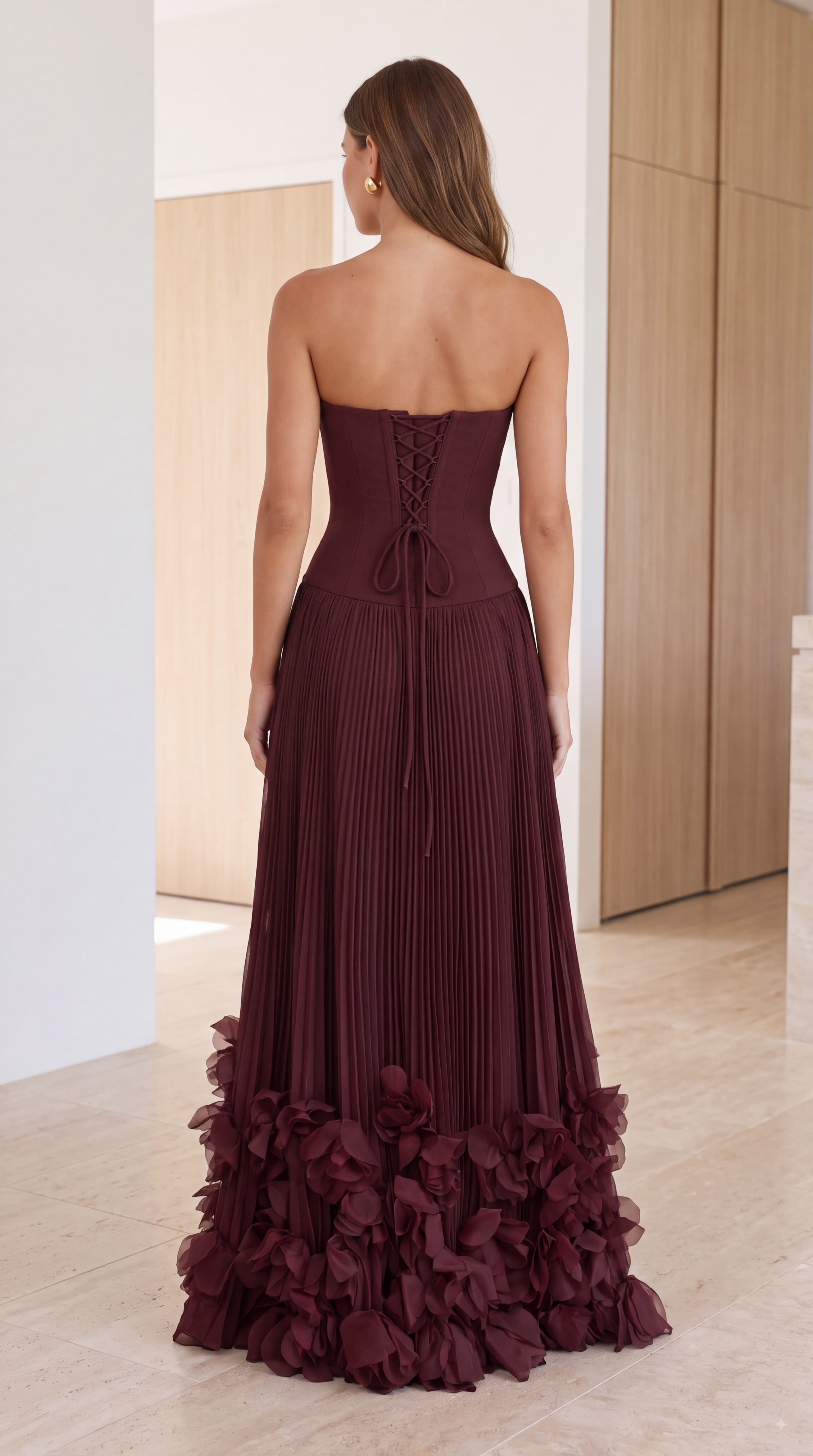 Vestido Seraphina - Laca cereza