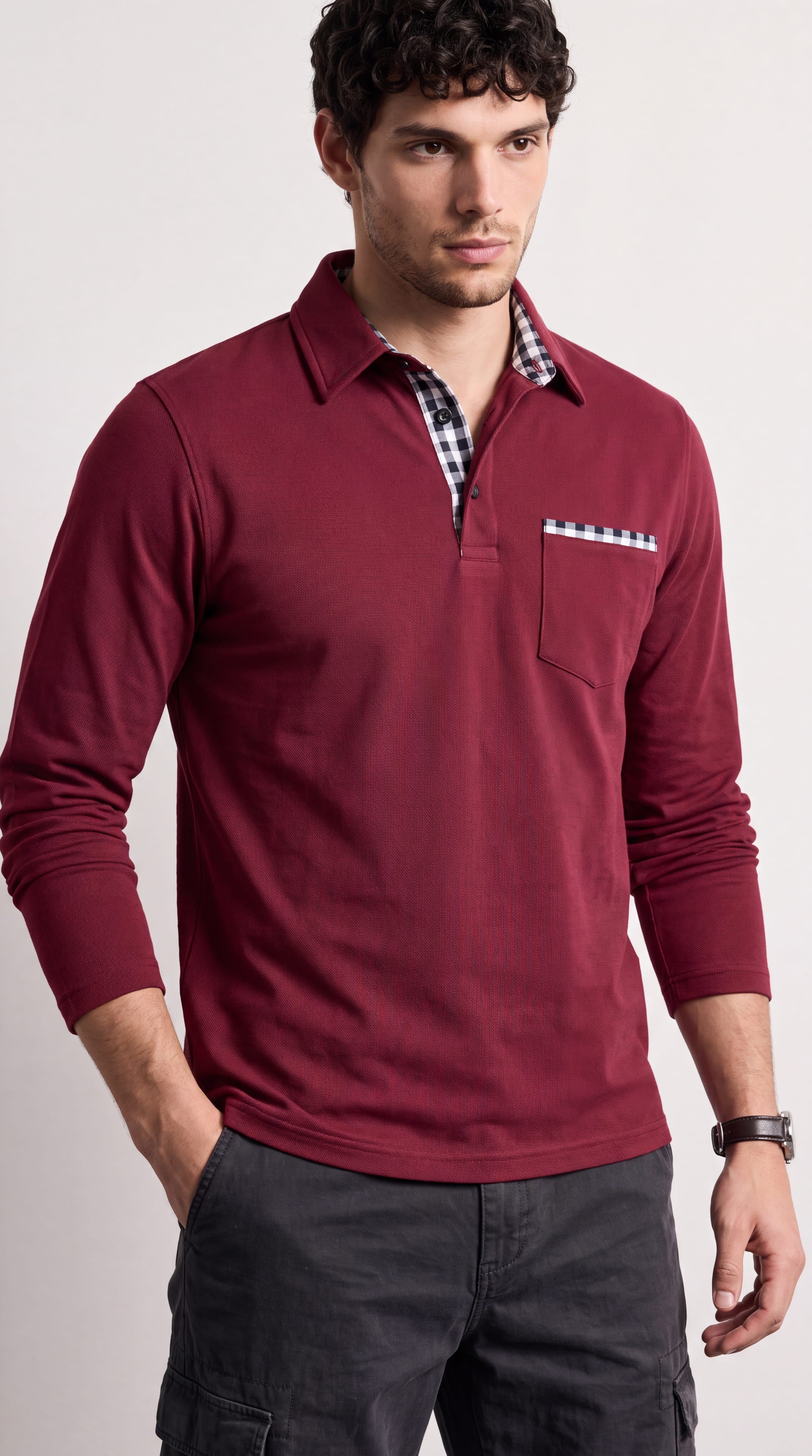 Juan | Jersey fit burdeo