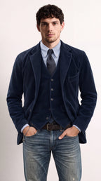 Conjunto de Blazer y Chaleco Elegante
