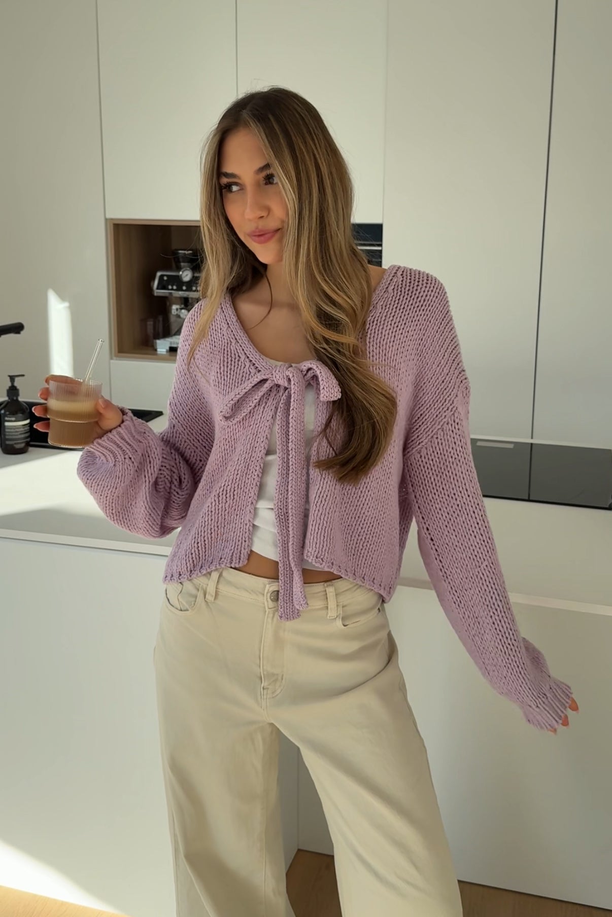 CARDIGÁN CUTE BOW LAVANDA