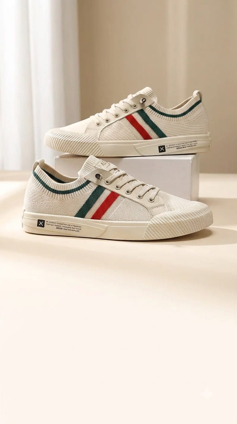 Zapatillas de punto tejido