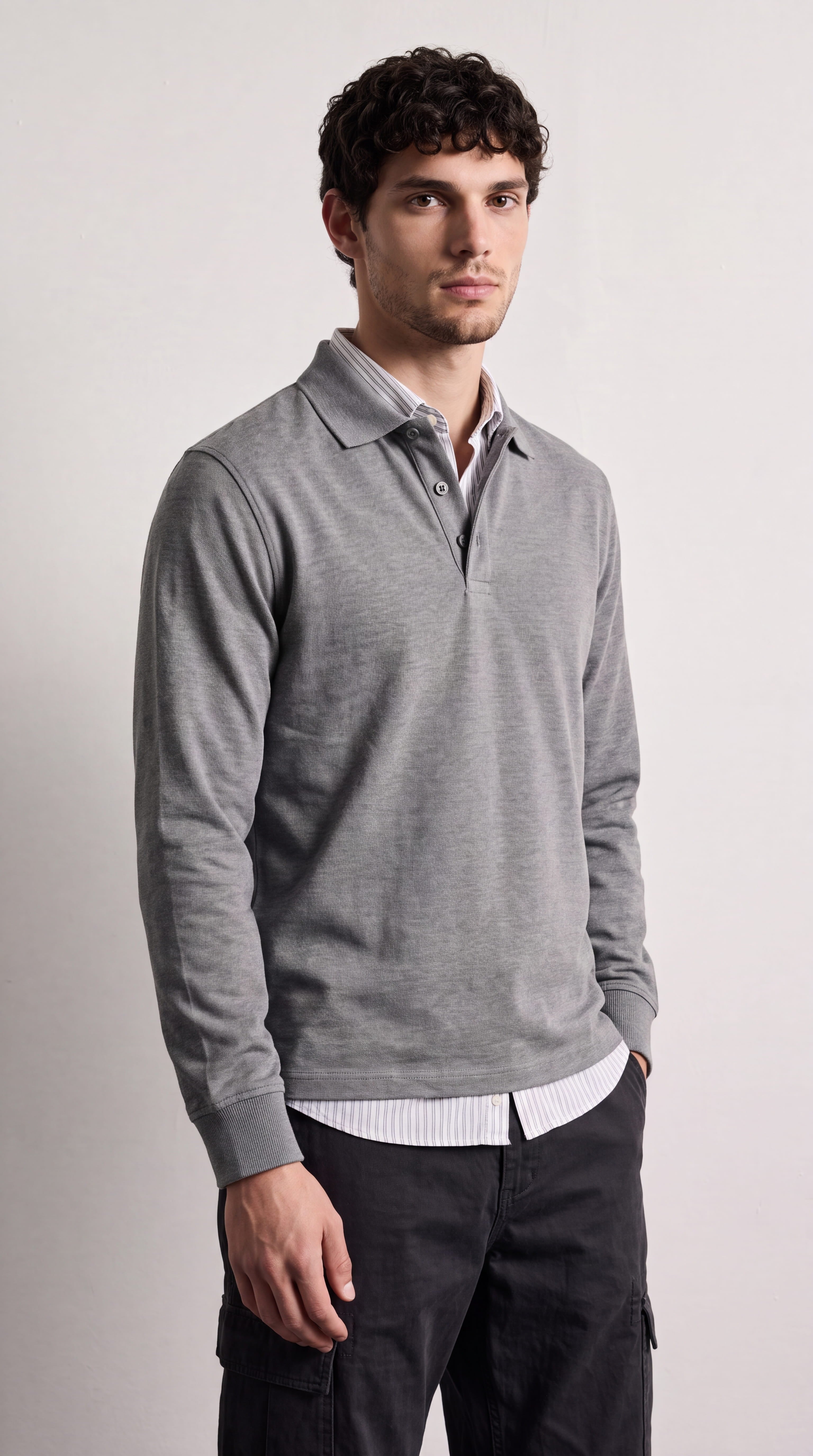 Emiliano | Jersey cuello gris