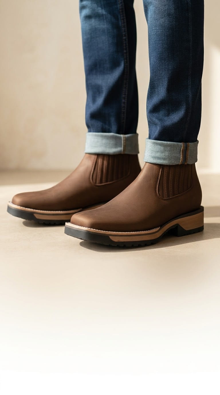 Botas Vaqueras de Cuero para Hombre