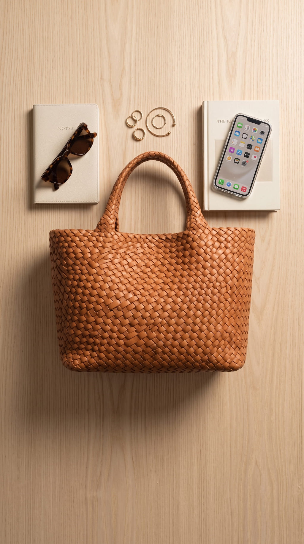 Renata | Lana bolso tote de cuero Artesanal