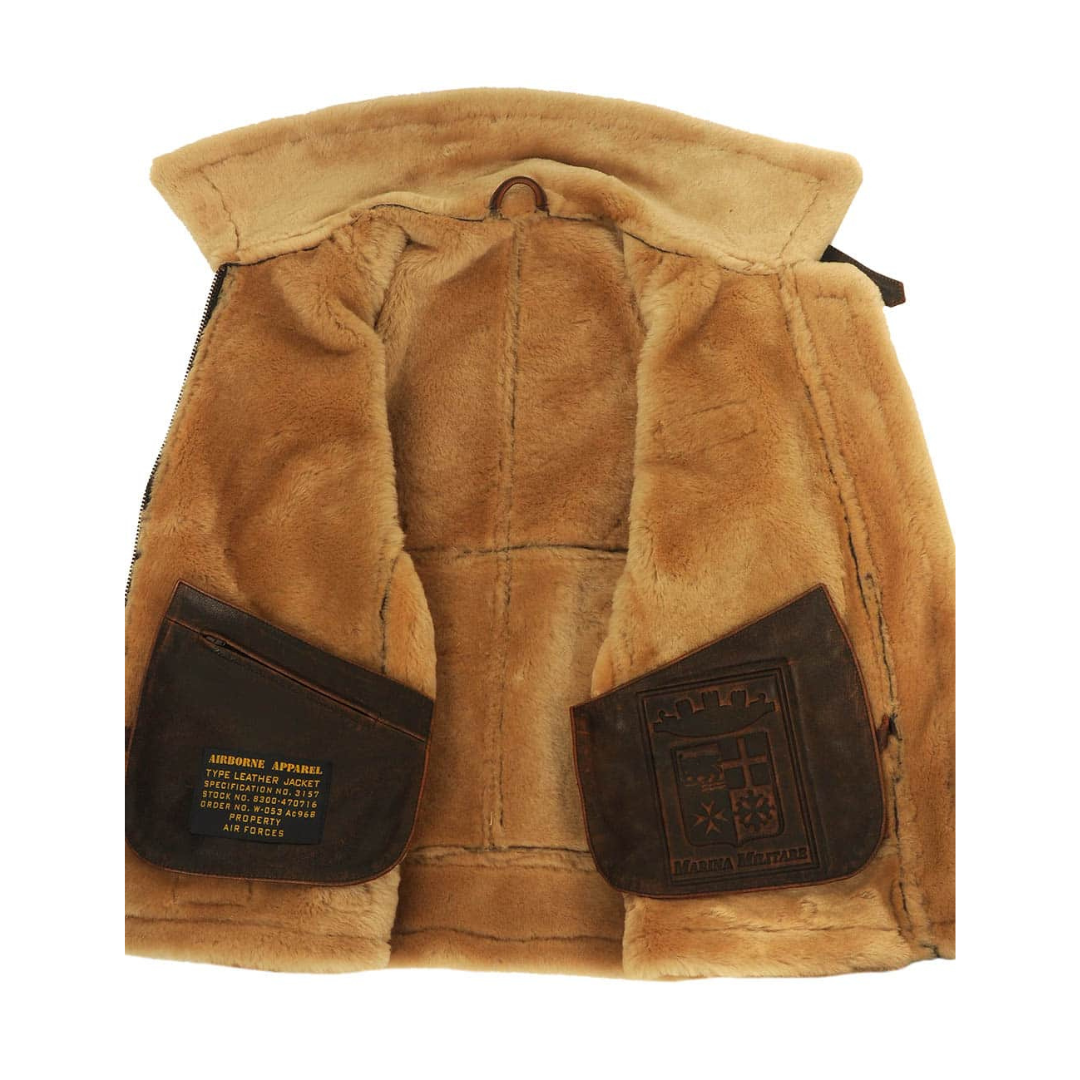 Chaqueta aviador cálida