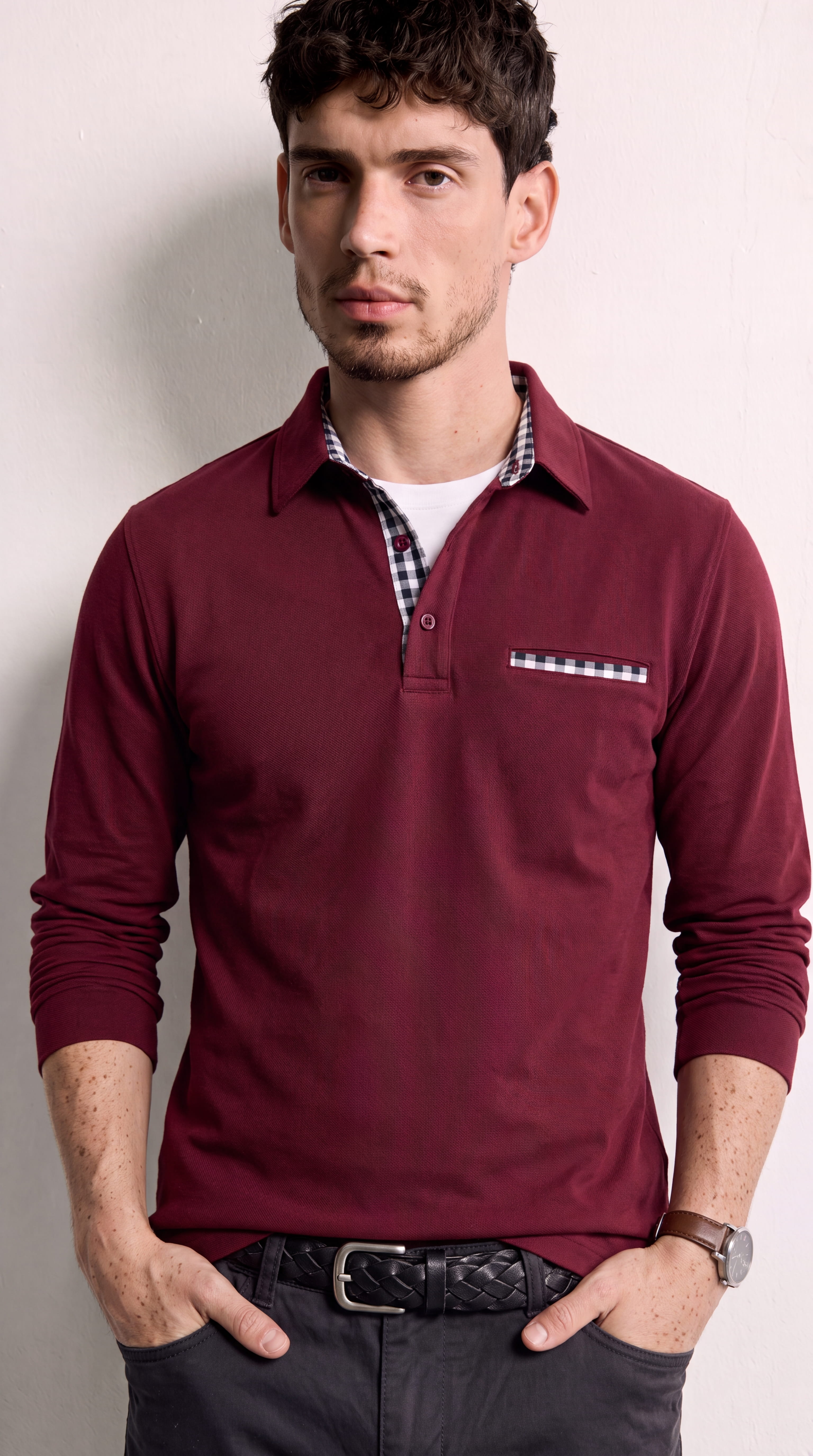 Juan | Jersey fit burdeo