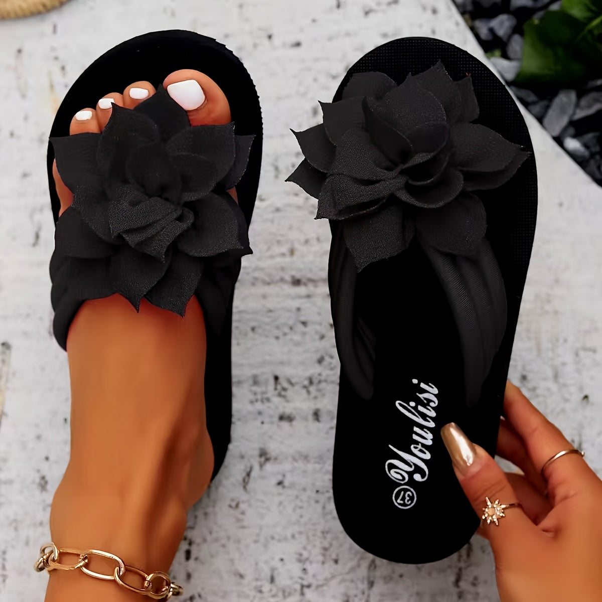 MARVELLE | Sandalias Florales Elegantes Livia