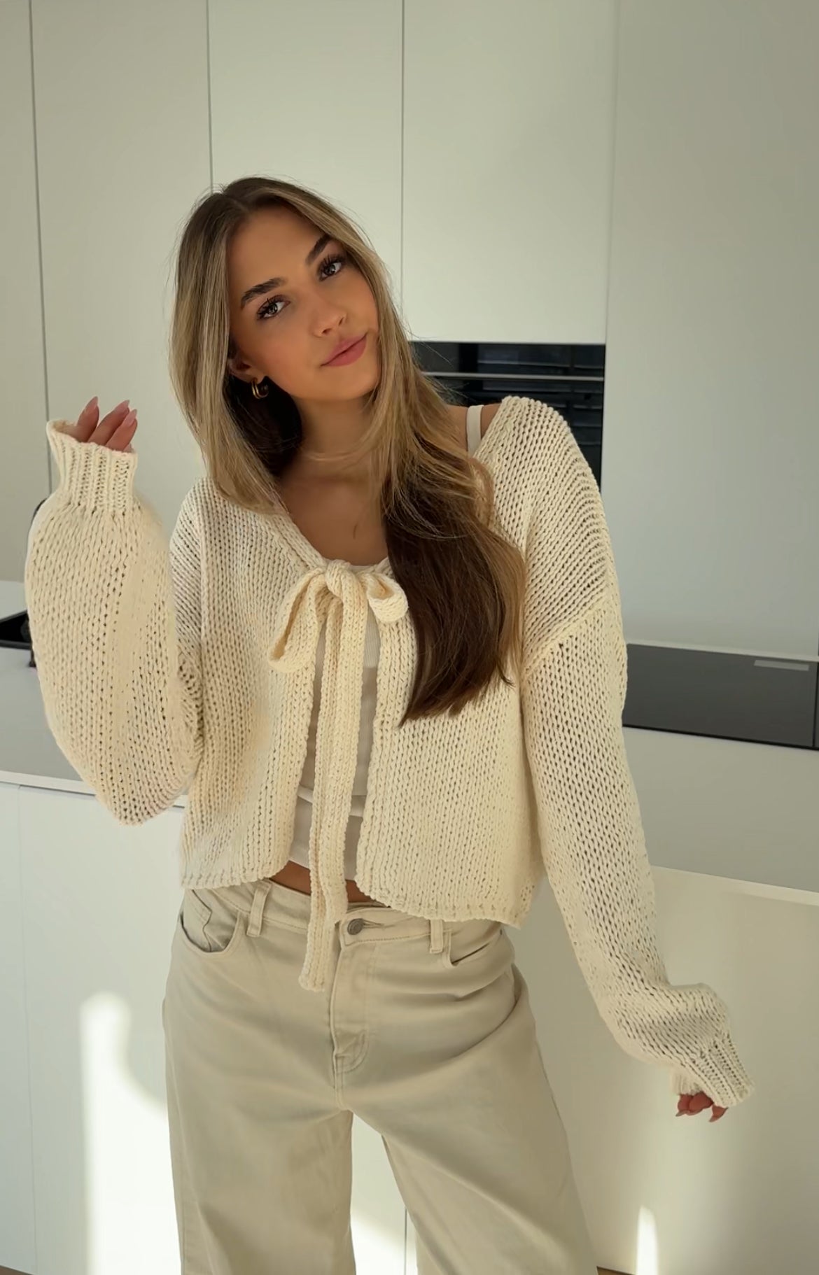 CARDIGÁN CUTE BOW VAINILLA