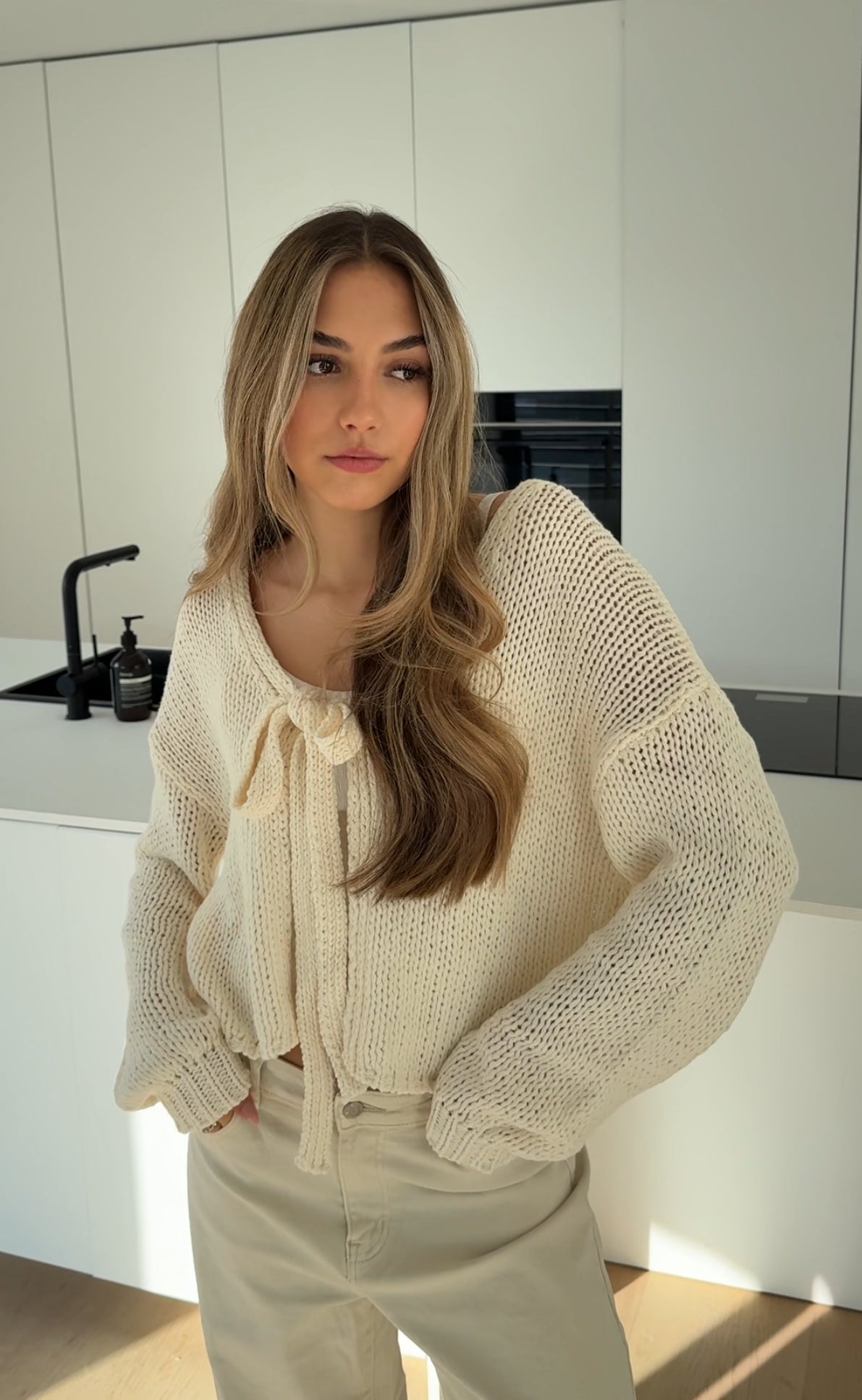 CARDIGÁN CUTE BOW VAINILLA