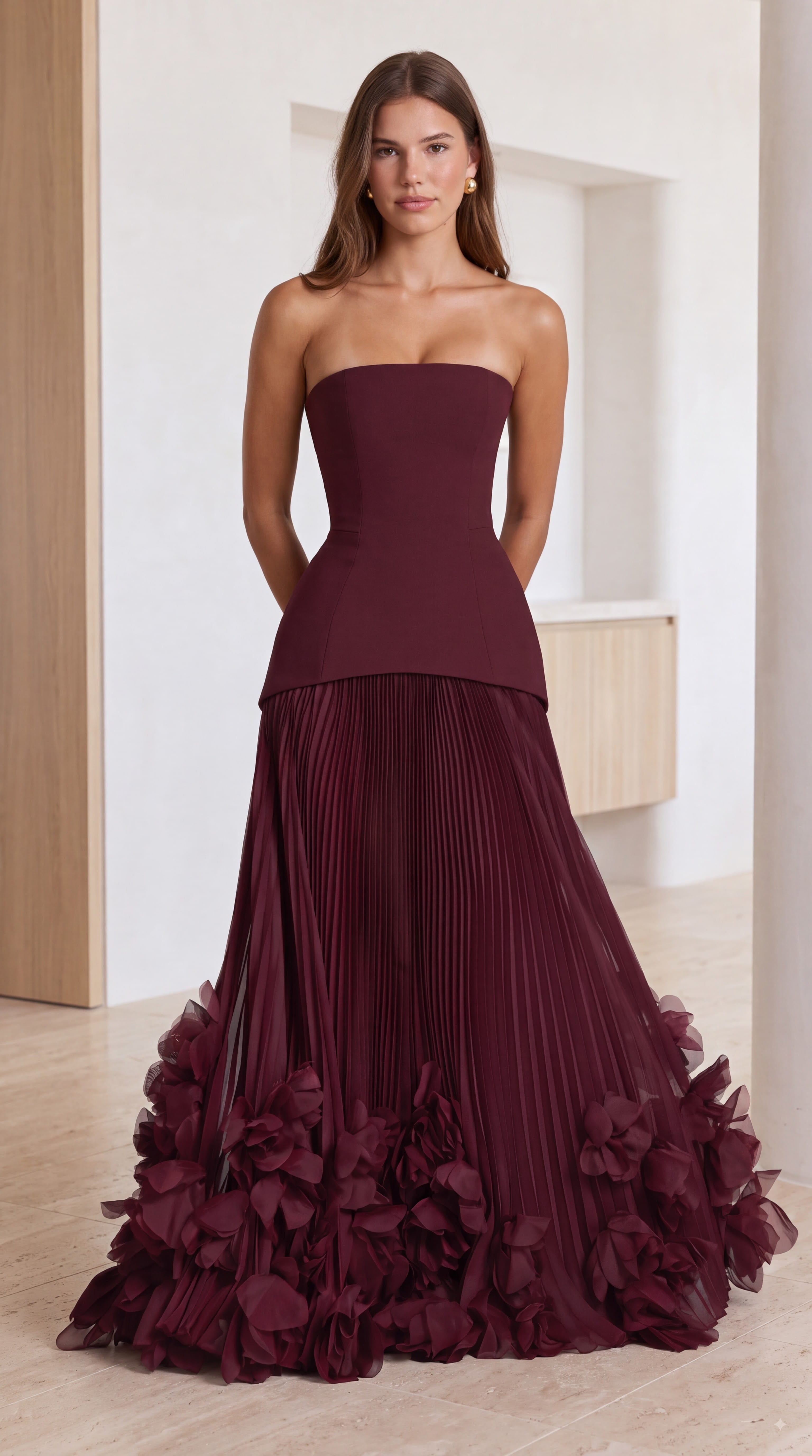 Vestido Seraphina - Laca cereza
