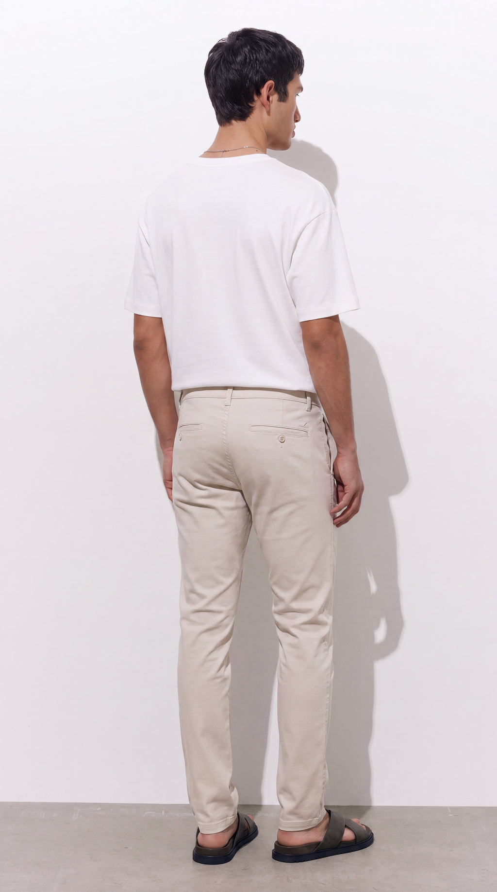 Pantalón Slim Fit Beige