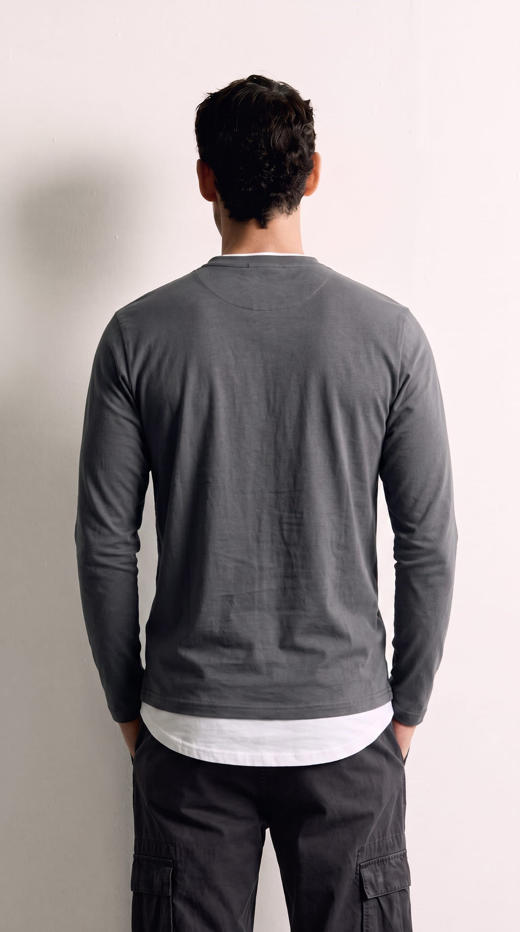 Juan | Camiseta de manga larga premium de algodón peinado
