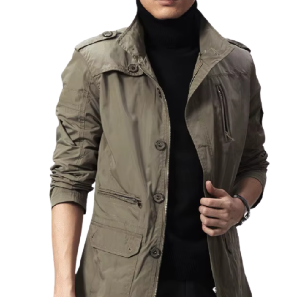 Chaqueta elegante resistente al viento