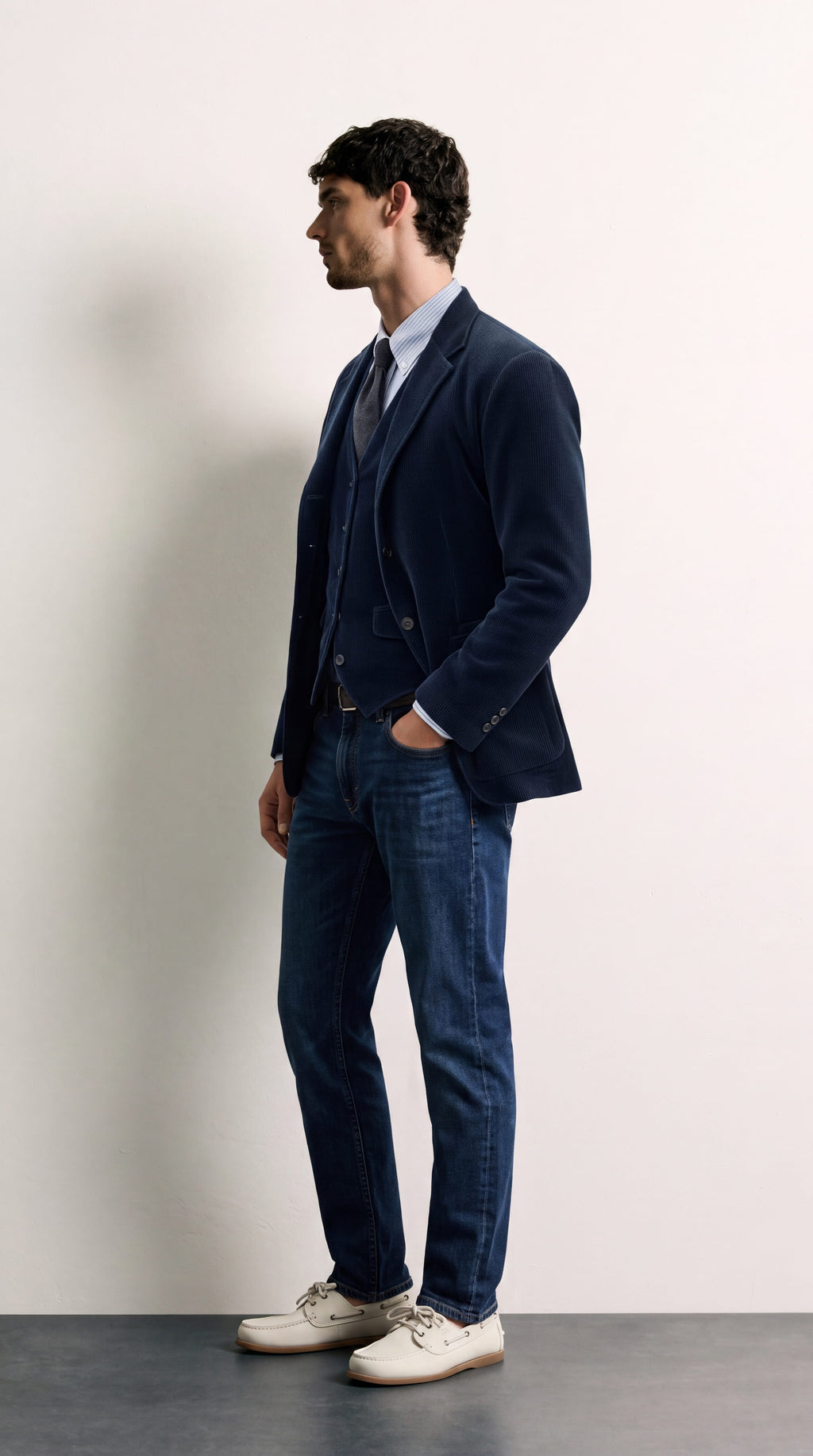 Conjunto de Blazer y Chaleco Elegante
