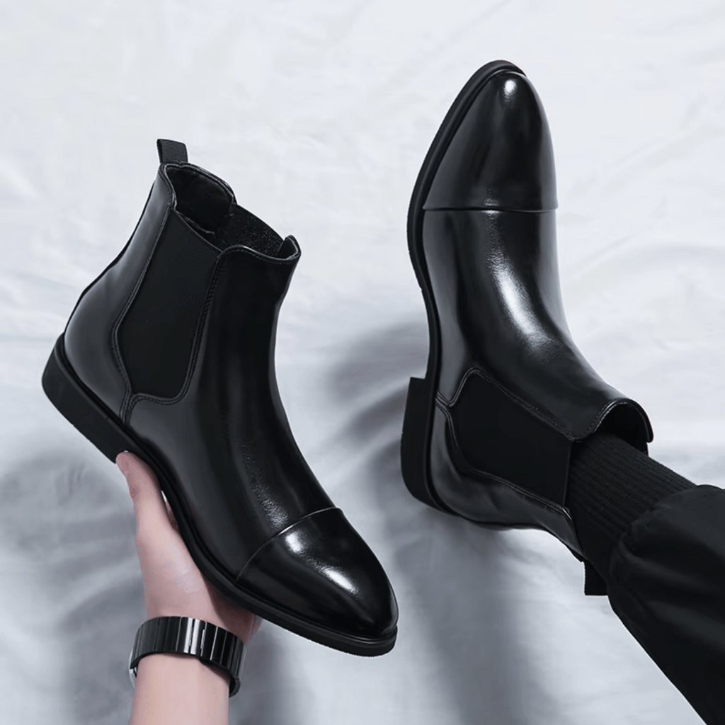 Botas Chelsea de cuero premium