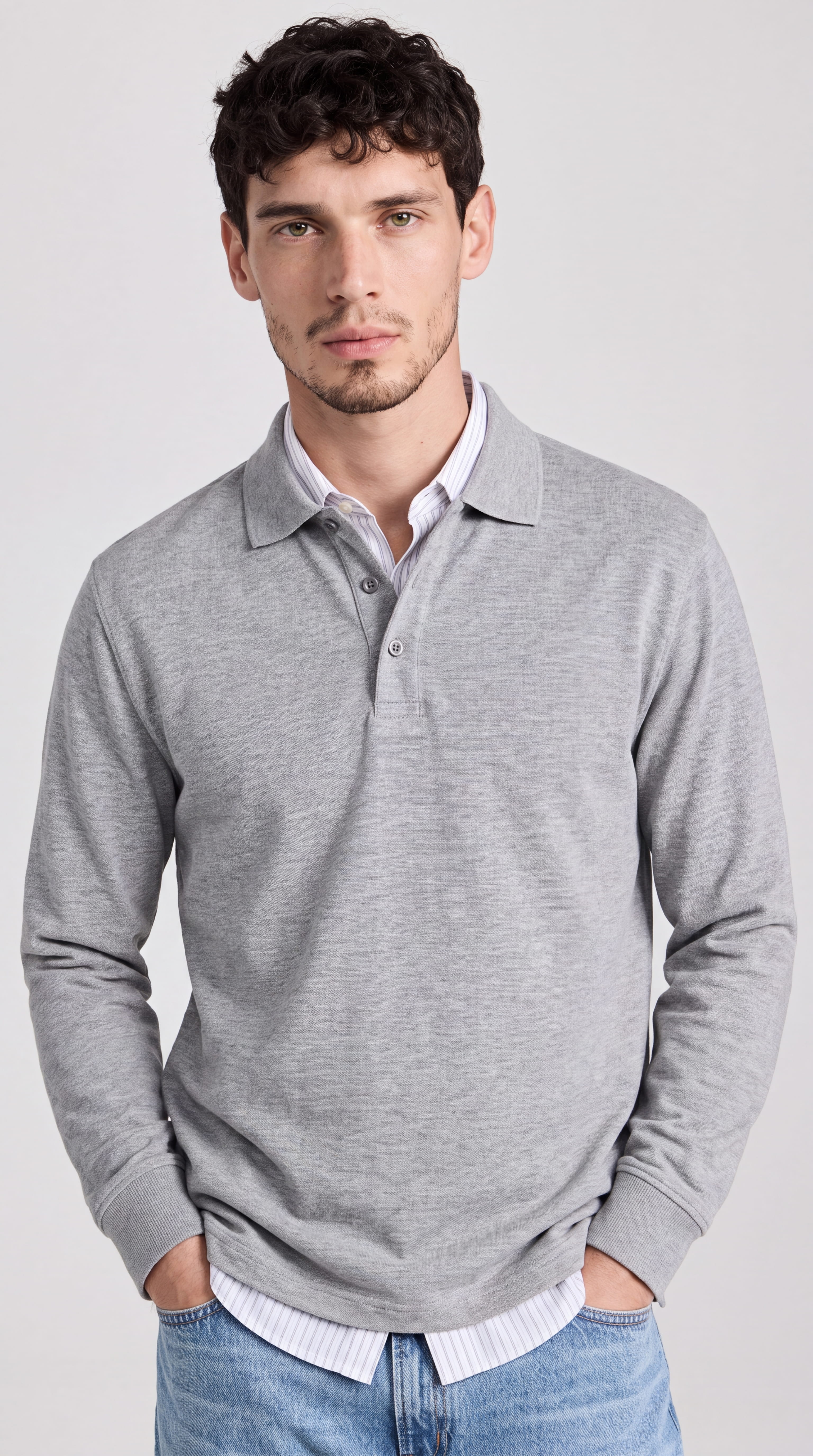 Emiliano | Jersey cuello gris