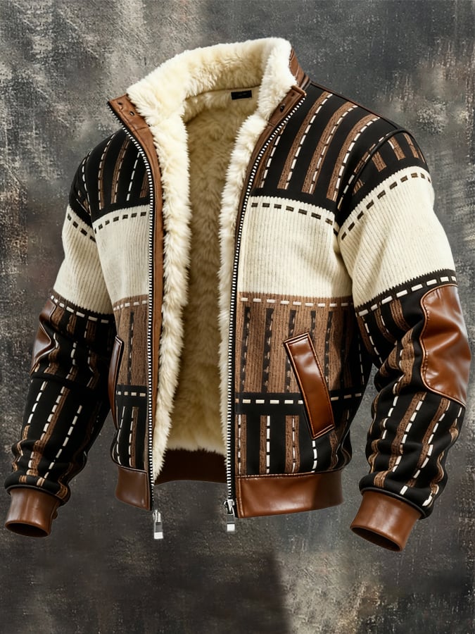 Martin – Chaqueta forrada de forro polar con cremallera