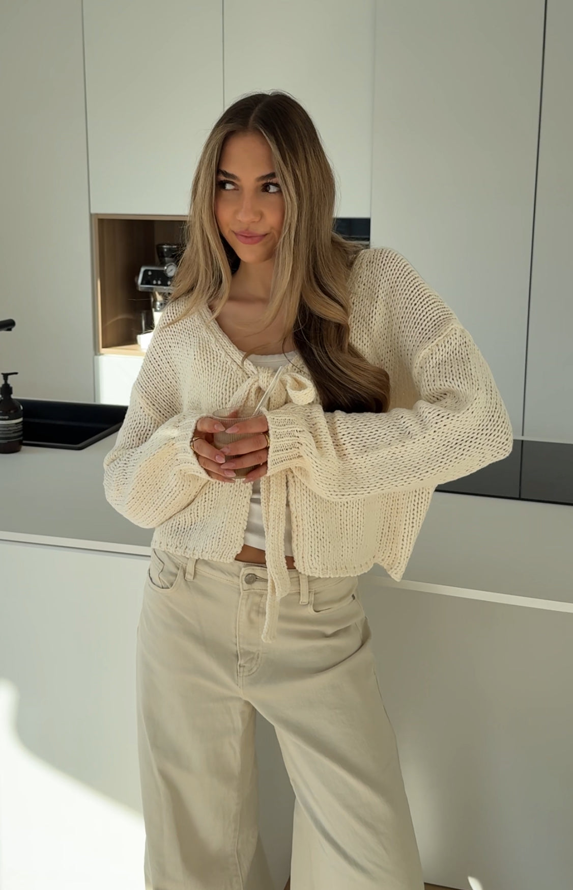 CARDIGÁN CUTE BOW VAINILLA