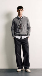 Emiliano | Jersey cuello gris