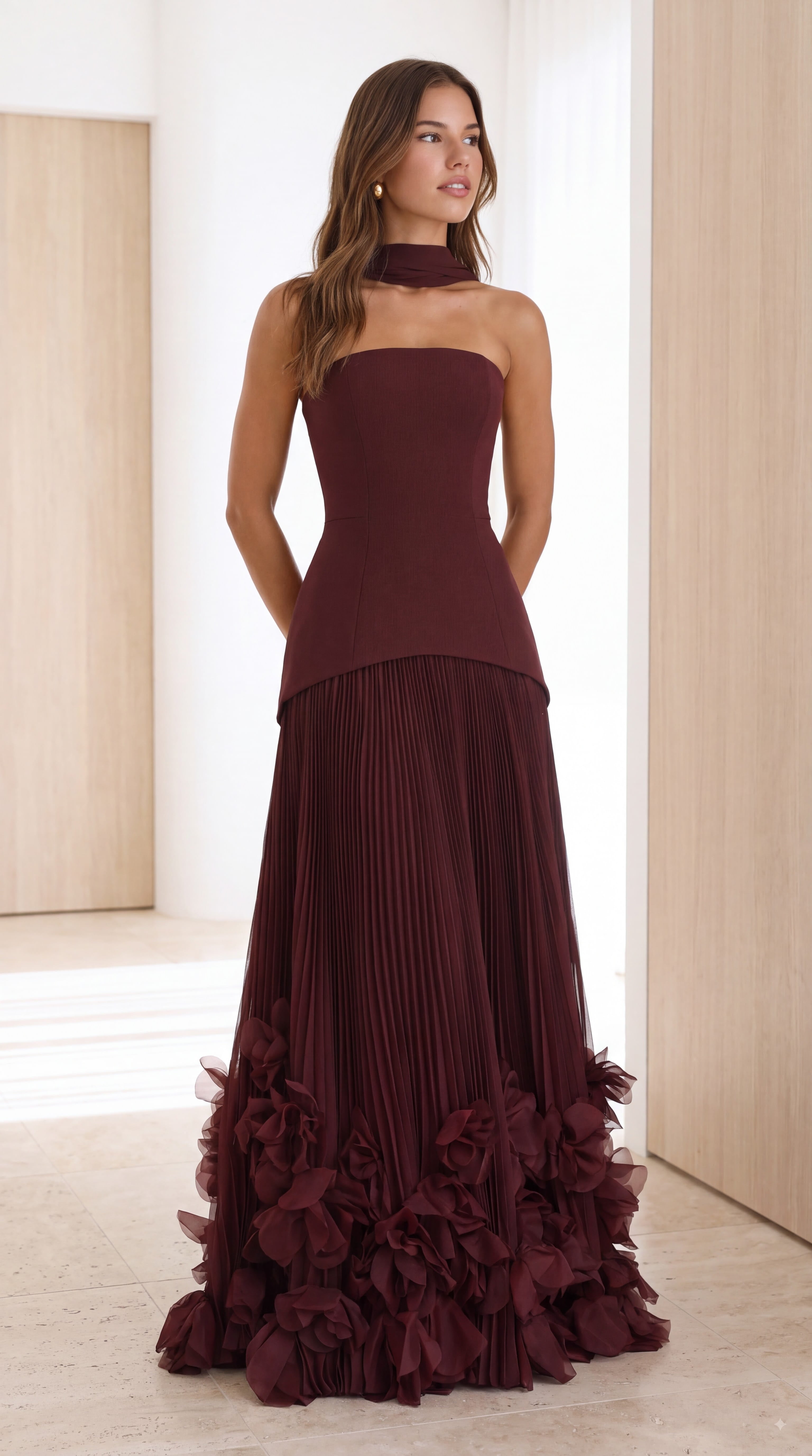 Vestido Seraphina - Laca cereza