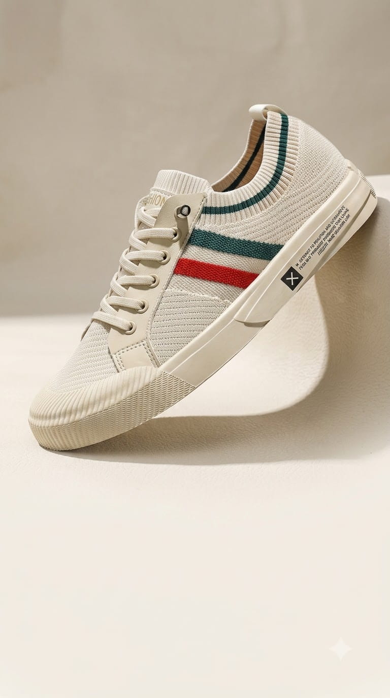 Zapatillas de punto tejido