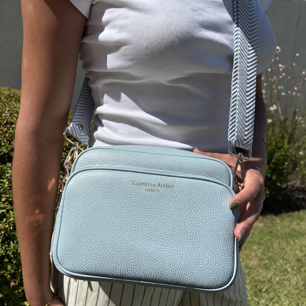 Bolso Cruzado Alba - Azul Cielo