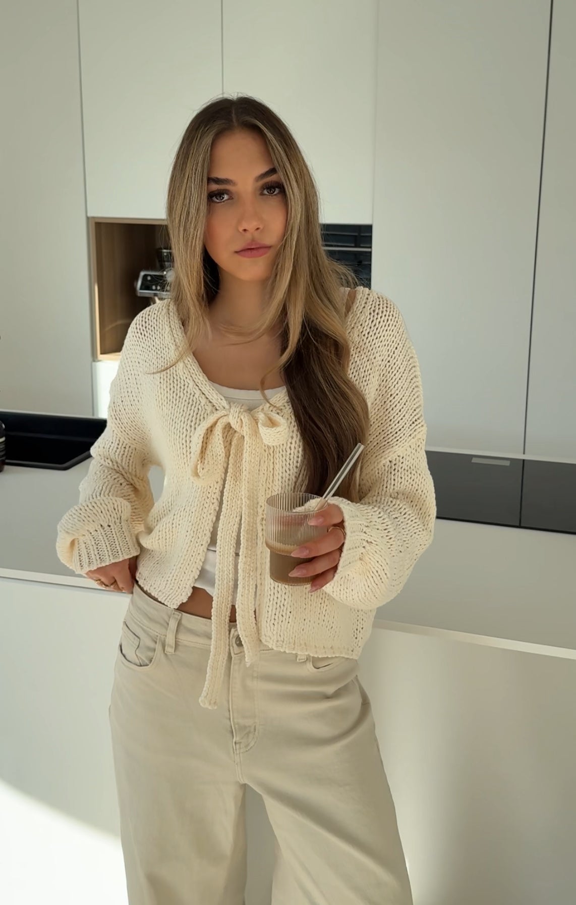 CARDIGÁN CUTE BOW VAINILLA