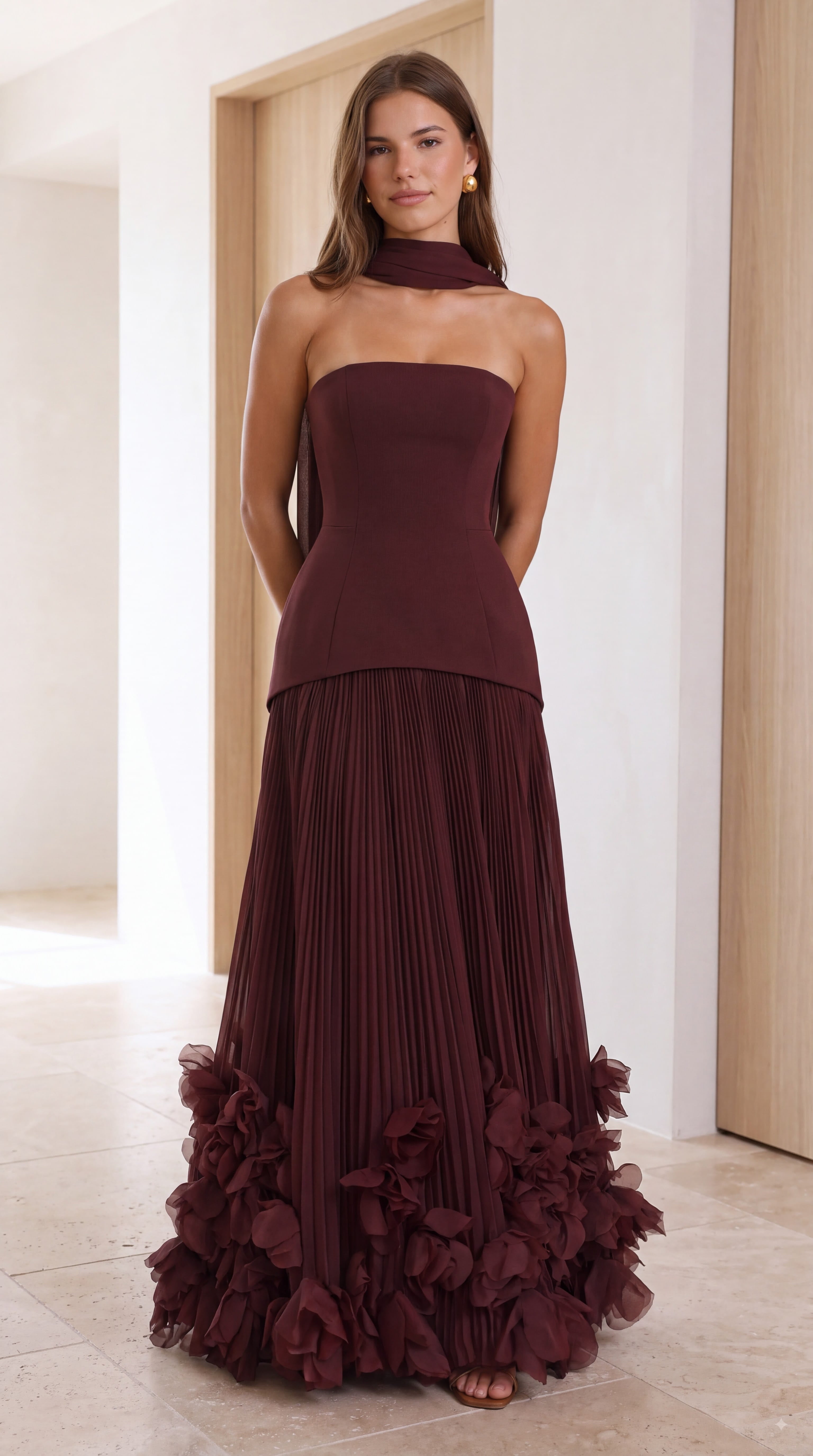Vestido Seraphina - Laca cereza